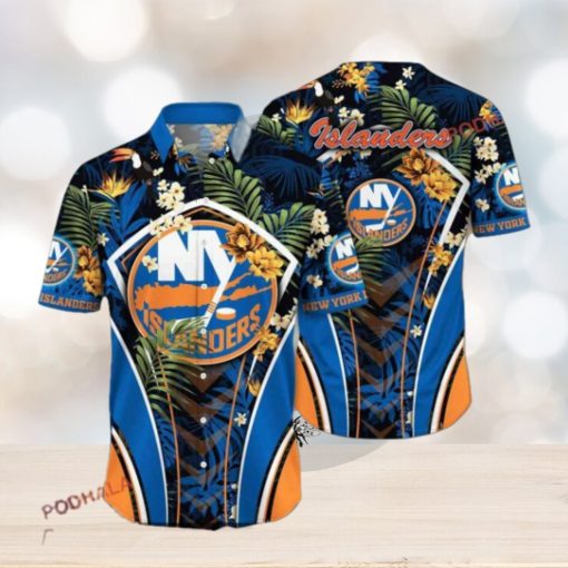 Bright Aloha Style New York Islanders Hawaiian Shirt