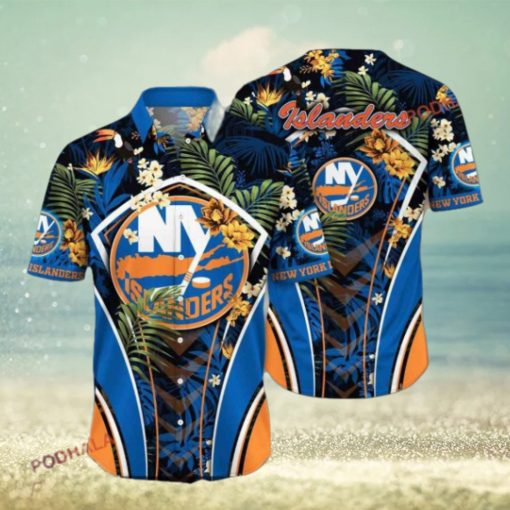 Bright Aloha Style New York Islanders Hawaiian Shirt