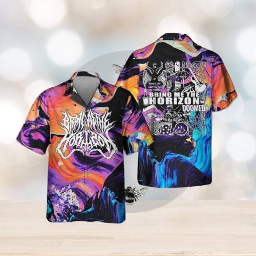 Bring Me The Horizon Album Lyric Happy Song World Tour 2023 Hawaiian Shirt