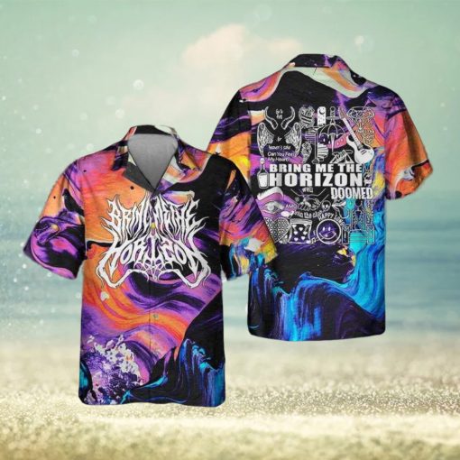 Bring Me The Horizon Album Lyric Happy Song World Tour 2023 Hawaiian Shirt