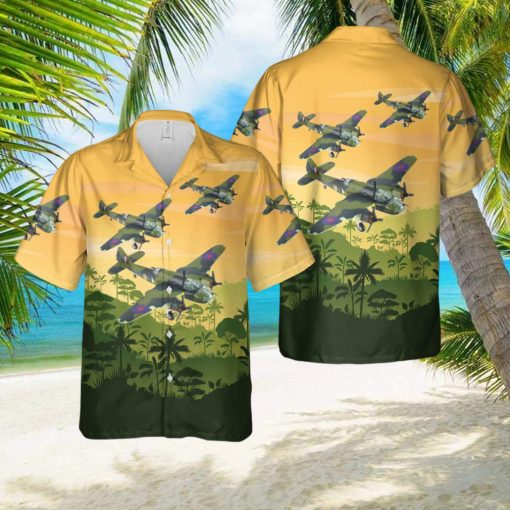 Bristol Beaufort Mk I L9878 MW R No.217 Squadron Royal Air Force Coastal Command St. Eval 1941 Hawaiian Shirt