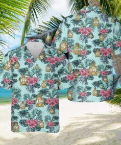 British Army Kent Sharpshooters Yeomanry Hawaiian Shirt