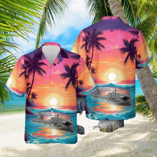 British T class submarine Hawaiian Shirt 3D Printed Aloha Summer Shirt