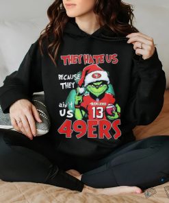 Brock Purdy 49ers Grinch They Hate Us Because Ain’t Us Christmas Shirt