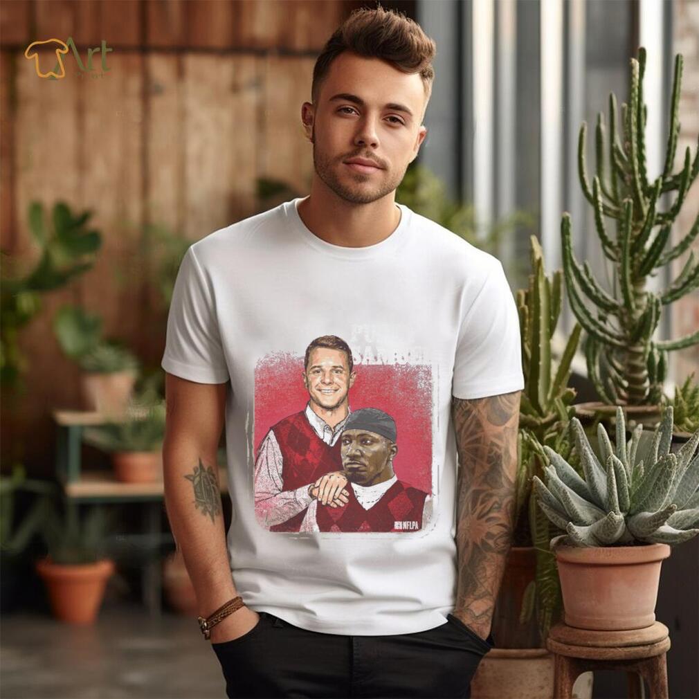 Brock Purdy & Deebo Samuel San Francisco Step Brothers WHT Shirt Brock Purdy & Deebo Samuel San Francisco Step Brothers WHT Shirt