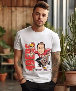 Brock Purdy San Francisco 49ers Homage Caricature Player Tri Blend T Shirt