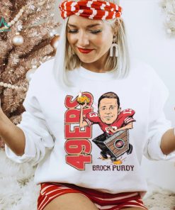 Brock Purdy San Francisco 49ers Homage Caricature Player Tri Blend T Shirt, hoodie, sweater, long sleeve and tank top Brock Purdy San Francisco 49ers Homage Caricature Player Tri Blend T Shirt