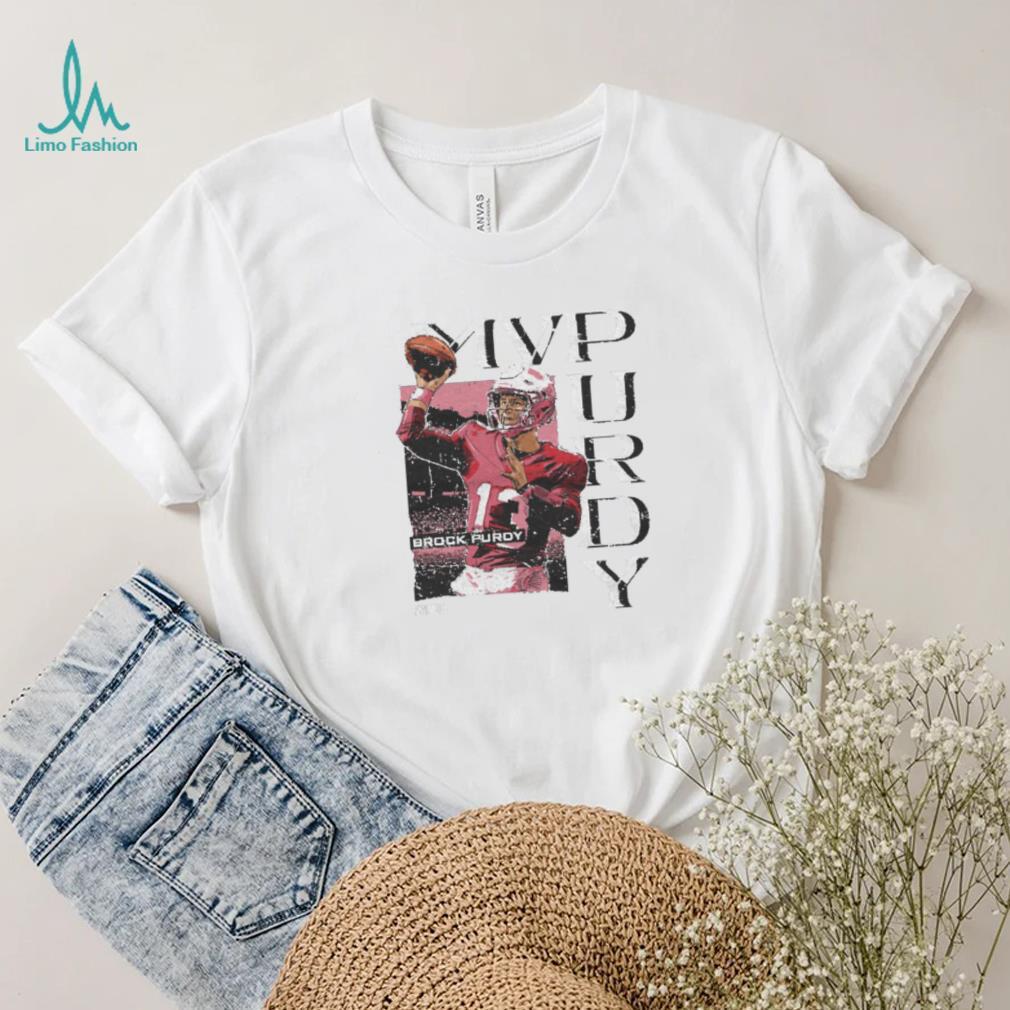 Brock Purdy San Francisco MVPurdy WHT Shirt Brock Purdy San Francisco MVPurdy WHT Shirt