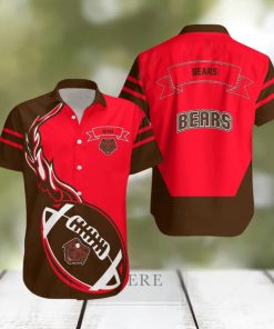 Brown Bears 3D Hawaiian Shirt Flame Ball NCAA Men And Women Gift For Fans