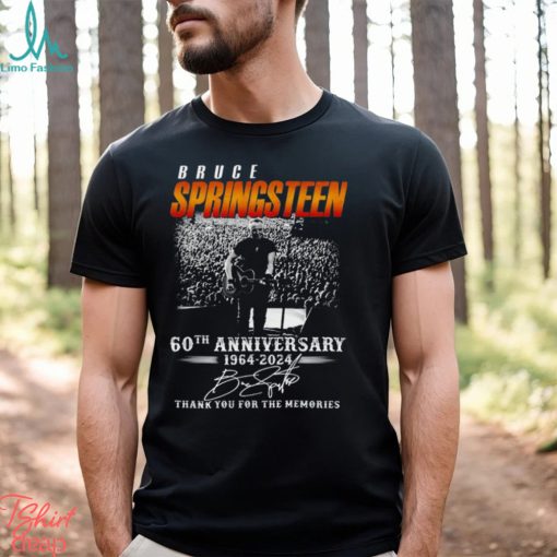 Bruce Springsteen 60th Anniversary 1964 – 2024 Thank You For The Memories T Shirt