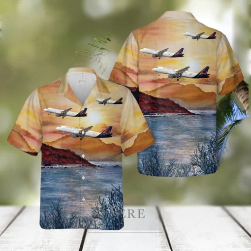 Brussels Airlines Airbus A320 214 Hawaiian Shirt