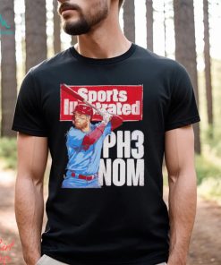 Bryce Harper Sports Illustrated And Philadelphia PH3NOM WHT Baseball Shirt