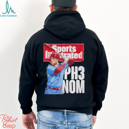 Bryce Harper Sports Illustrated And Philadelphia PH3NOM WHT Baseball Shirt