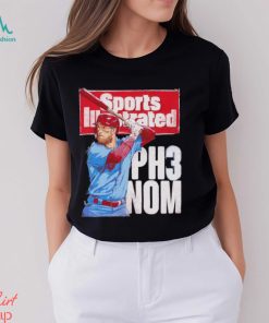 Bryce Harper Sports Illustrated And Philadelphia PH3NOM WHT Baseball Shirt