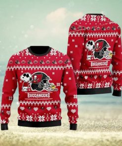 Buccaneer Cute The Snoopy Show Football Helmet Ugly Christmas Sweater 3D Printed Men And Women Holiday Gift