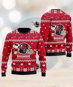 Buccaneer Cute The Snoopy Show Football Helmet Ugly Christmas Sweater 3D Printed Men And Women Holiday Gift