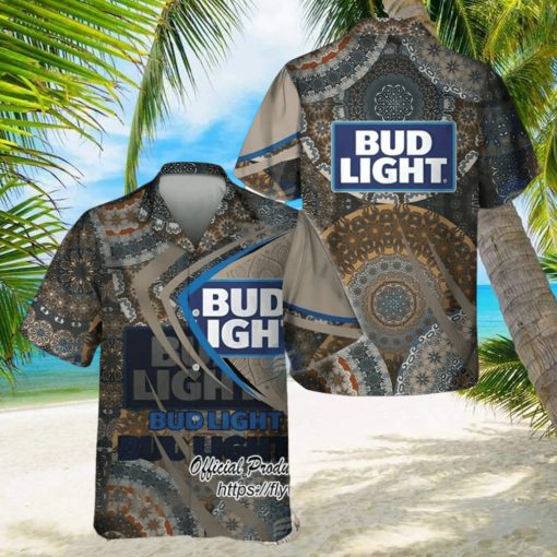 Bud Light Beer Mandala Trending Hawaiian Shirt