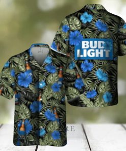 Bud Light Hawaiian Shirt Aloha Shirt Bud Light Beer Tropical Flowers