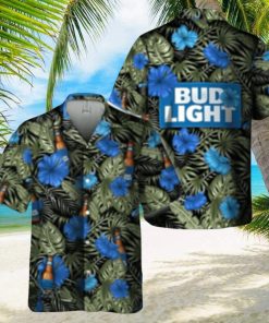 Bud Light Hawaiian Shirt Aloha Shirt Bud Light Beer Tropical Flowers