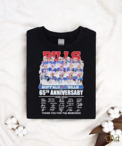 Buffalo Bills 65th anniversary 1959 2024 thank you for the memories shirt