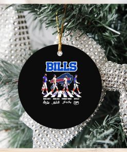 Buffalo Bills Abbey Road Bruce Smith Andre Reed Thurman Thomas And Jim Kelly Signatures Ornament Christmas