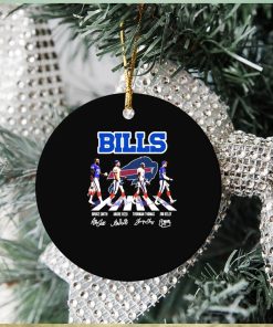 Buffalo Bills Abbey Road Bruce Smith Andre Reed Thurman Thomas And Jim Kelly Signatures Ornament Christmas