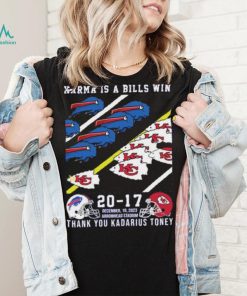 Buffalo Bills And Kansas City Chiefs Karma Is A Bills Win Thank You Kadarius Toney Shirt