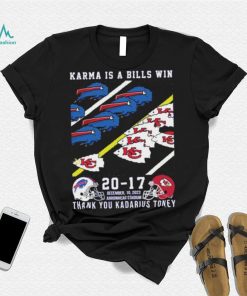 Buffalo Bills And Kansas City Chiefs Karma Is A Bills Win Thank You Kadarius Toney Shirt