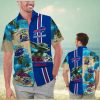 Buffalo Bills Baby Yoda Short Sleeve Button Up Tropical Hawaiian Shirt