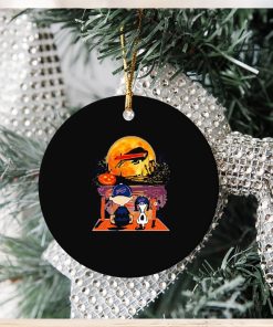 Buffalo Bills Charlie Brown And Snoopy Watching Halloween Ornament Christmas