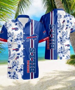 Buffalo Bills Floral With And Blue Summer Hawaiian Shirt