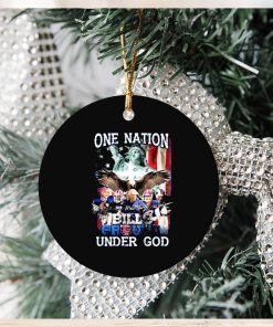 Buffalo Bills Gound Team One Nation Under God Signatures Ornament Christmas