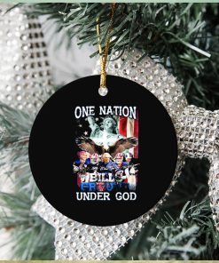 Buffalo Bills Gound Team One Nation Under God Signatures Ornament Christmas