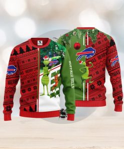 Buffalo Bills Grinch & Scooby Doo Christmas Ugly Sweater 1