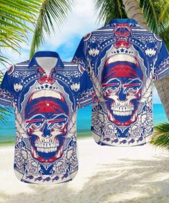 Buffalo Bills Hawaiian Shirt Pharaoh Skull Wolf Flower Buffalo Bills Gift, hoodie, sweater, long sleeve and tank top Buffalo Bills Hawaiian Shirt Pharaoh Skull Wolf Flower Buffalo Bills Gift
