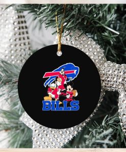 Buffalo Bills Mickey Mouse Donald Duck Goofy Baseball Ornament Christmas