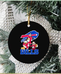 Buffalo Bills Mickey Mouse Donald Duck Goofy Baseball Ornament Christmas