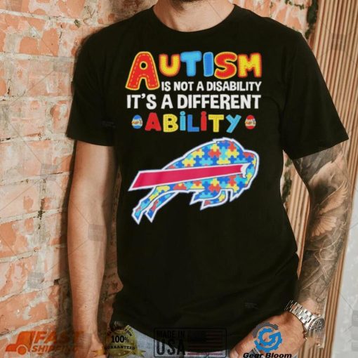 Buffalo Bills NFL Autism Is Not A Disability Shirt