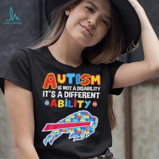 Buffalo Bills NFL Autism Is Not A Disability Shirt