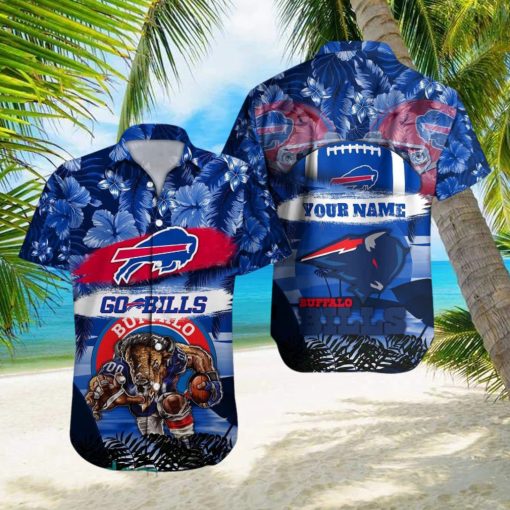 Buffalo Bills NFL Hawaiian shirt Custom Name Summer Gift