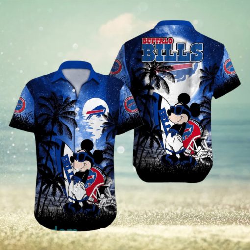 Buffalo Bills NFL Team Logo Baby Yoda Hawaiian Shirt