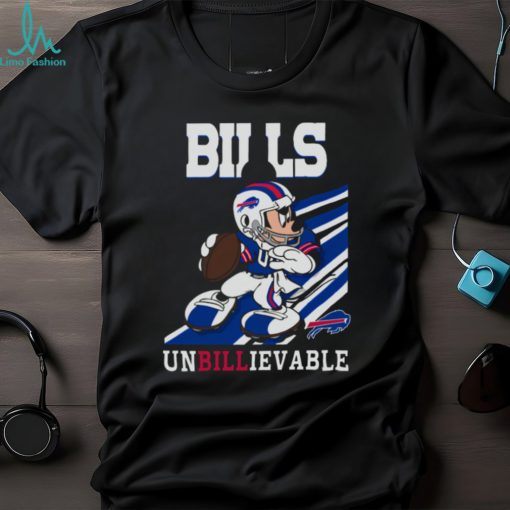 Buffalo Bills Slogan Unbillievable Mickey Mouse NFL T shirt