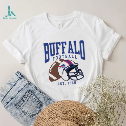 Buffalo Bills football est. 1960 NFL helmet logo shirt