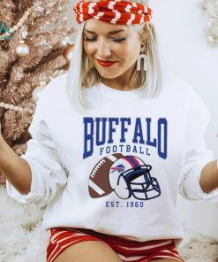 Buffalo Bills football est. 1960 NFL helmet logo shirt