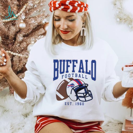 Buffalo Bills football est. 1960 NFL helmet logo shirt