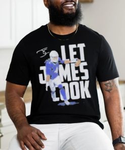 Buffalo Bills football let James Cook player signature shirt