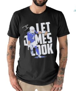 Buffalo Bills football let James Cook player signature shirt