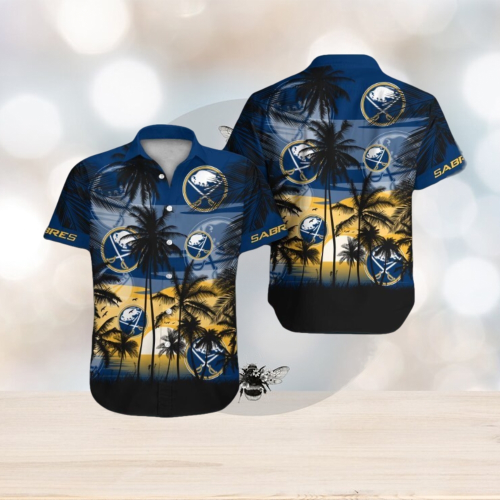 Buffalo Sabres Short Sleeve Button Up Tropical Shirt Hawaiian Shirt Buffalo Sabres Short Sleeve Button Up Tropical Shirt Hawaiian Shirt