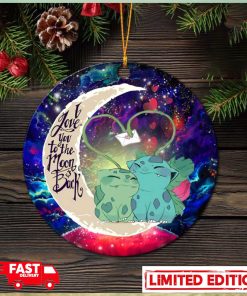 Bulbasaur Couple Pokemon Love You To The Moon Galaxy Perfect Gift For Holiday Ornament