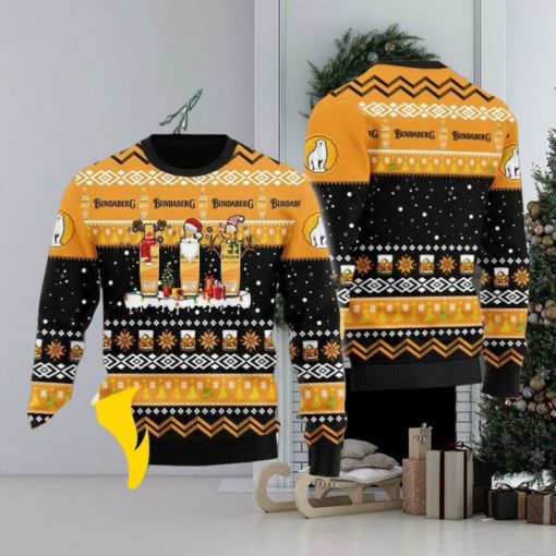 Bundaberg Santa Reindeer Snowflake Christmas Ugly Sweater 3D